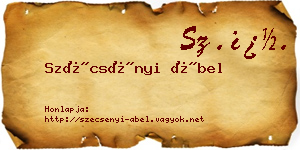 Szécsényi Ábel névjegykártya